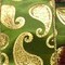 The Ribbon People Green and Gold Paisley Wired Craft Ribbon 6" x 20 Yards